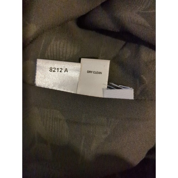 Ann Taylor Loft Floral Dress Size 14 Black Green White - Picture 5 of 6